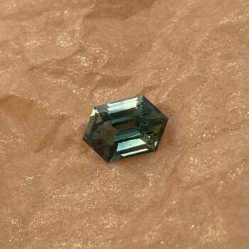 Teal Sapphire Hexagon 270-1282 loose